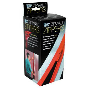 ZipWall Dust Barrier System Heavy Duty Door Zippers w/ Knife